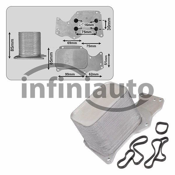 11428585625PART    RADIADOR OLEO BMW 1 2 3 4 5 F20 F21 F22 F30 F80 2010-2021   