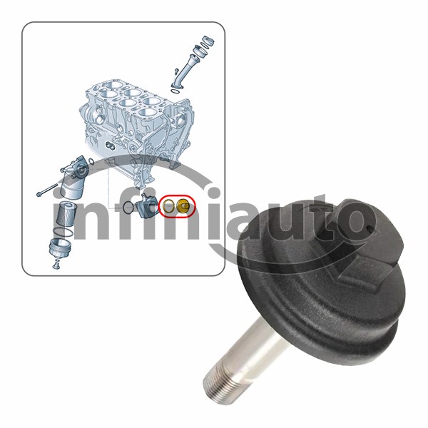 038117061C         PARAFUSO RADIADOR OLEO VAG A3-A4                            