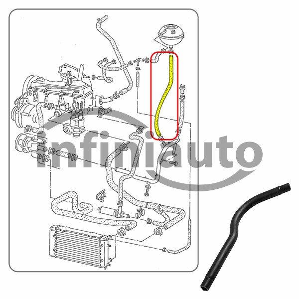 044121109A         TUBO AGUA VAG TRANSPORTER T4 1.9D 1990-2004                 