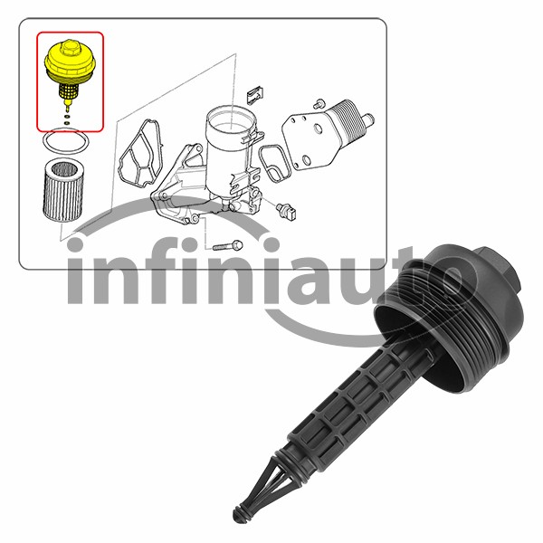 11427787696        TAMPA FILTRO OLEO BMW 1-3-5-6-7 E46-E61-E67-E81-E83-X3      