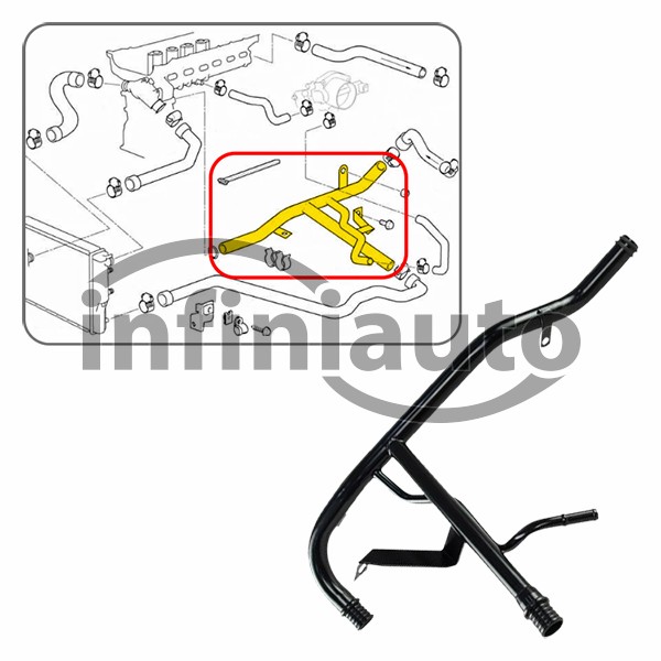 11531433059        TUBO AGUA BMW 3 E36-E39 1998-2004                           