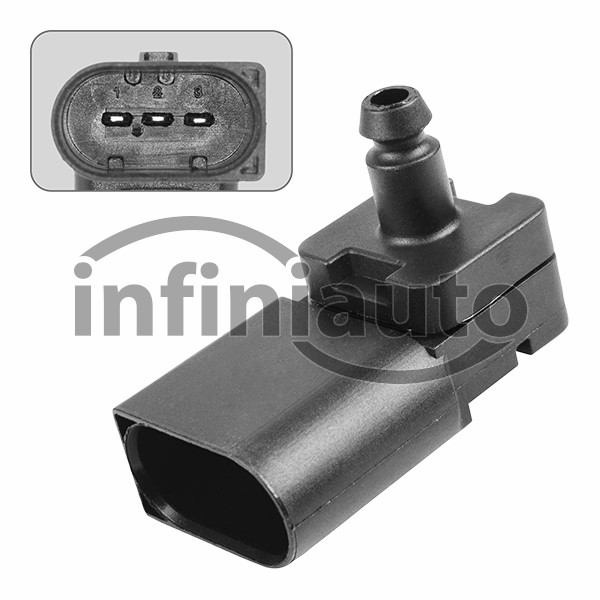 13627792260        SENSOR PRESSAO ADMISSAO BMW E46 E92 E63 E66 X6 1998-2019    