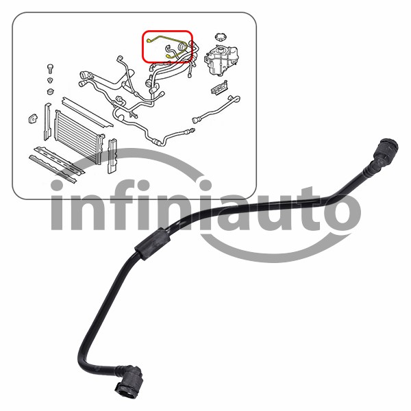 17129845173        TUBO AGUA BMW F20 F22 F30 F34 F82 2011-2020                 