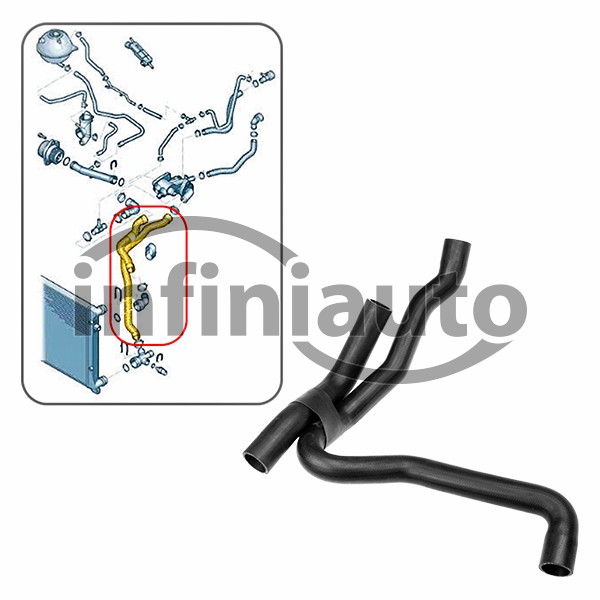 1K0122051EP        TUBO RADIADOR INFERIOR VAG CADDY GOLF V VI 1.4 2004-2012    