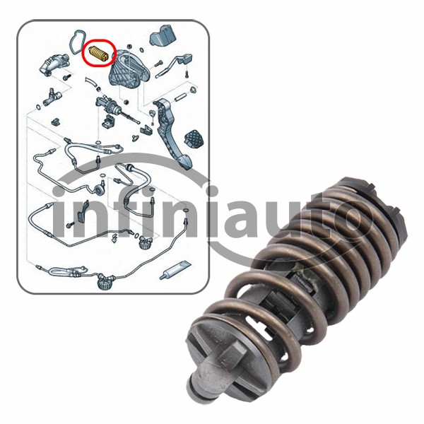 1K0721403          MOLA PEDAL EMBRAIAGEM VAG GOLF V CADDY TIGUAN 2004-         