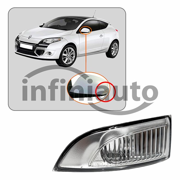 261656470R         PISCA RETROVISOR RENAULT MEGANE III 2008-2016 ESQUERDO      