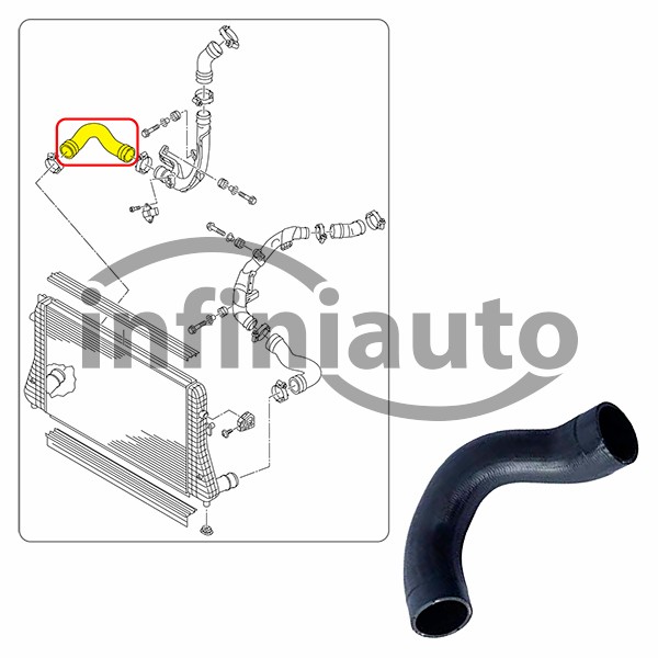 5N0145834G         TUBO INTERCOOLER VAG SHARAN-TIGUAN 2.0 TDI 2010-2015        