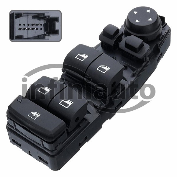 61319241955        INTERRUPTOR VIDRO BMW 5 F6-F7-F10-F11 2009-2017 6 TERMINAIS 