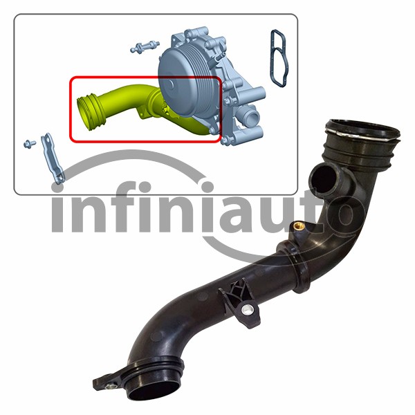 6512001651         TUBO BOMBA AGUA MERCEDES CLASS C-E W204 C204 S212 2007-2018 