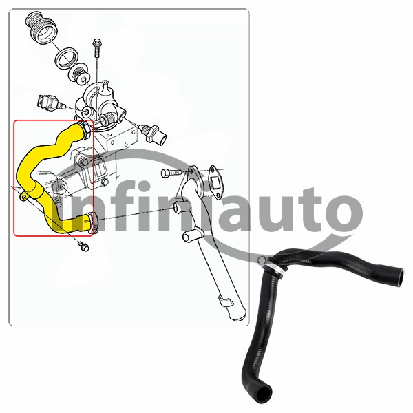 6592412            TUBO AGUA FORD TRANSIT 2.5 1985-1991                        