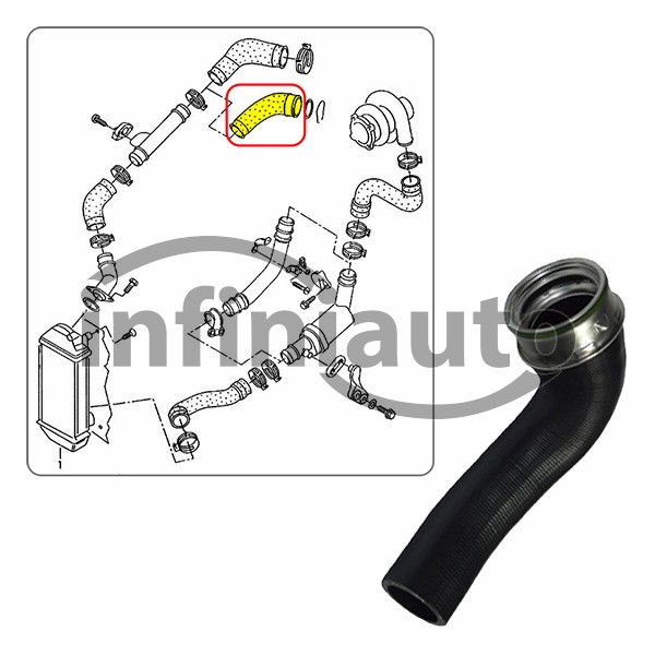 6E0145790E         TUBO INTERCOOLER VAG POLO 1.2 TDI 16999-2005                