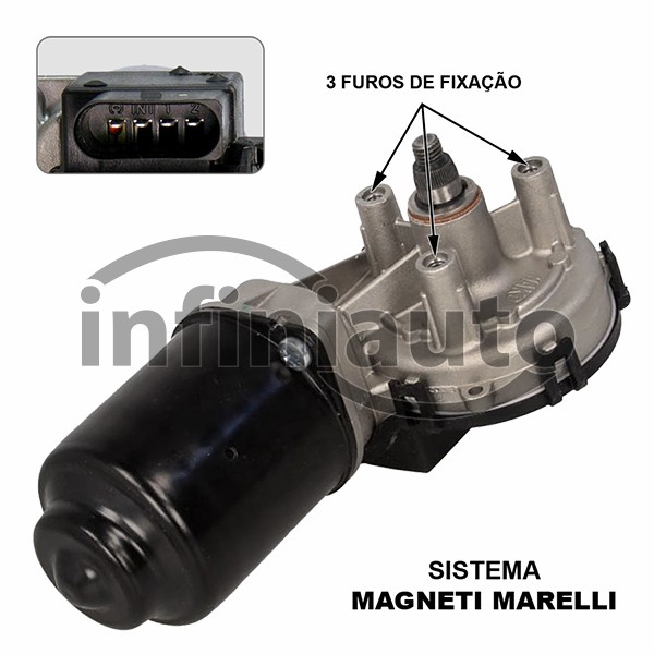 77363952           MOTOR LIMPA VIDROS FIAT PUNTO 2005-2013 MAGNETI MARELLI     