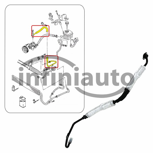7L8422893BN        TUBO HIDRAULICO DIRECAO VAG Q7 2006-2012                    