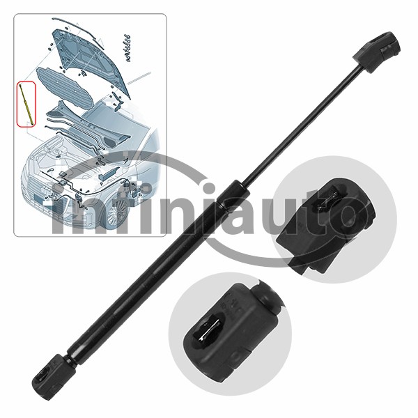 81A823359A         AMORTECEDOR CAPOT VAG Q2 2016- 814MM 720N                   