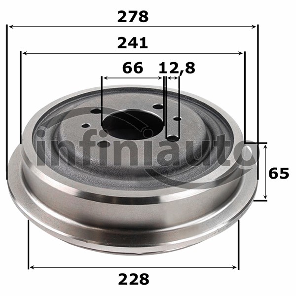 8200256121         TAMBOR TRAVAO RENAULT KANGOO-MEGANE 1997- 228MM             