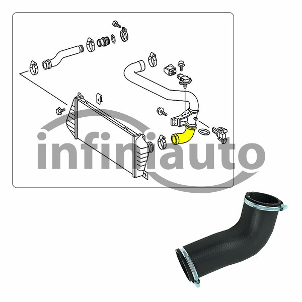 9015284782-2       TUBO INTERCOOLER MERCEDES SPRINTER 1995-2006                