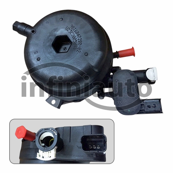 9816847280         CAIXA FILTRO COMBUSTIVEL PSA C3-C4-DS3-208-308 1.5 HDI      